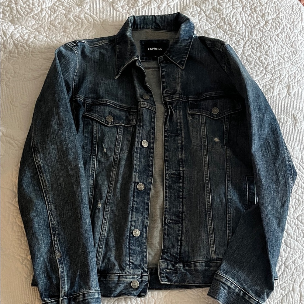 Express Dark Blue Denim Jacket